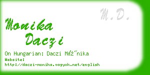 monika daczi business card
